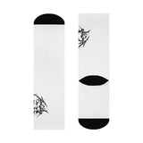 RallyCore Evil Icon White Crew Socks