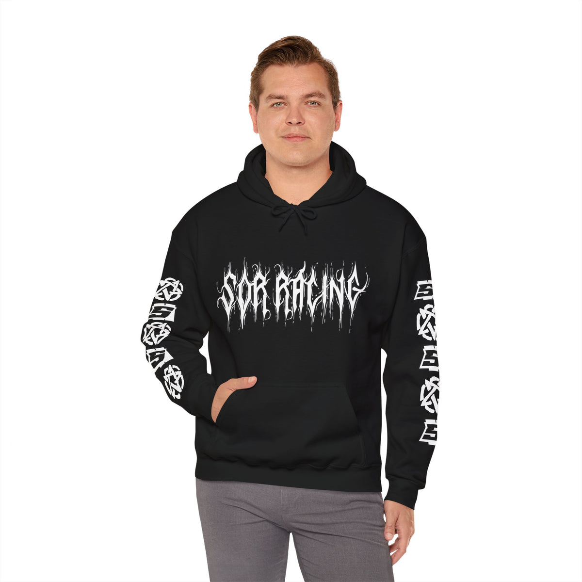 SOR BlackMetal Logo Heavy Blend™ Hooded Sweatshirt – SOR RC Products