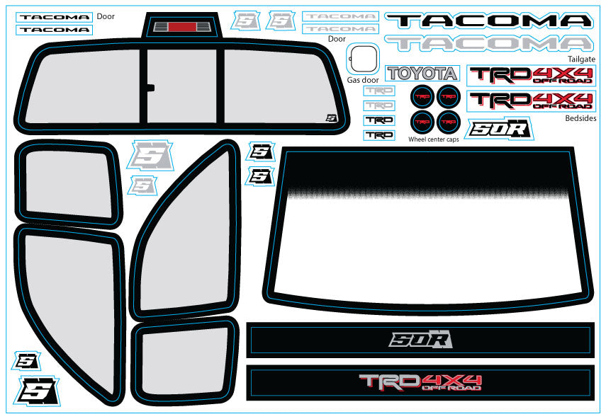 Proline Metric Window & Emblem Decal Kit – SOR RC Products